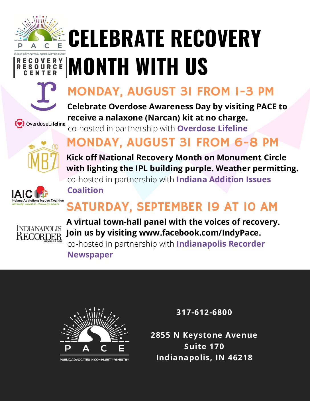 National Recovery Month PACE Indy